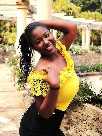 Ebony straight strap on