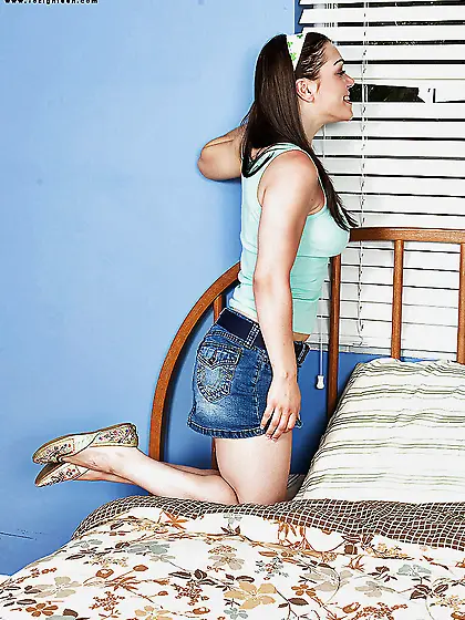 Busty big tit redhead teen