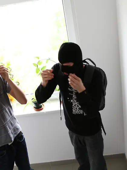 Shy Angela gets rammed by thieving dudes with horrible intention