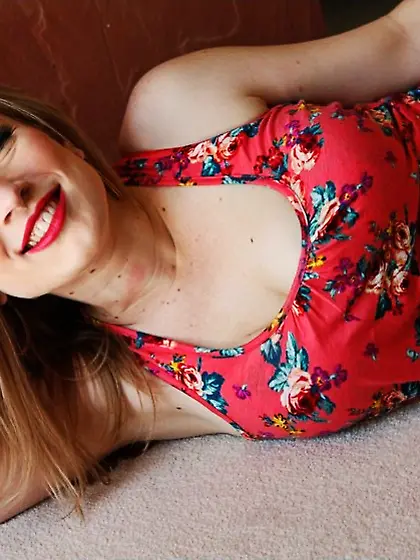 Feisty little bitch with big tits teases herself before getting