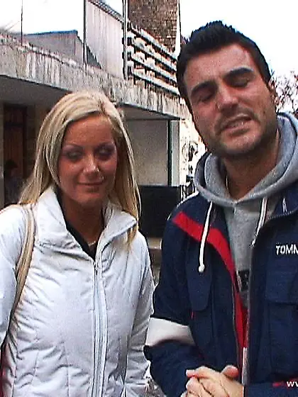 Sheila Grant strips her underwear under the shower and shows us