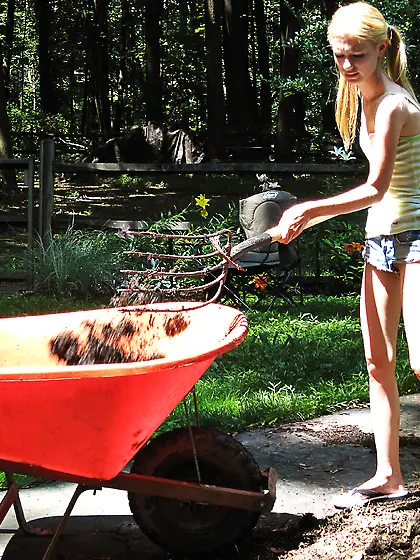 Kennedy is posing for ALS Scan and her shaved pussy is glorious.