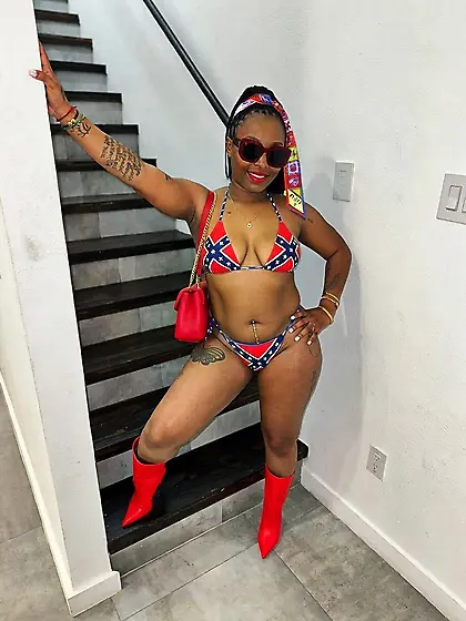 Random niggers in confederate bikinis pt. 1