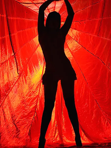 Red lingerie Latina with bangs gets banged by a wealthy younger