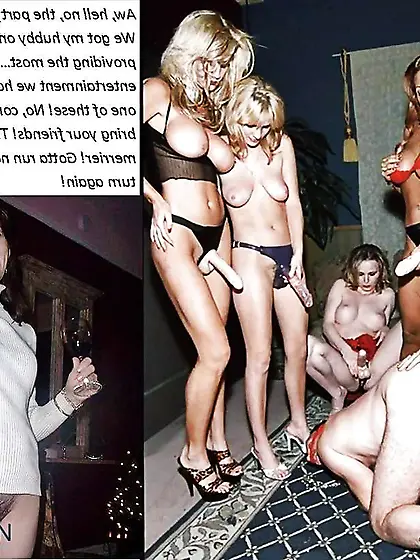 Captions (Chastity, BIG BLACK COCK, Strapon, Cuckold and Sissy. )