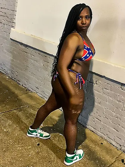 Random niggers in confederate bikinis pt. 1