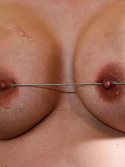 Big nipples pierced! Extreme ShadowSlaves. com