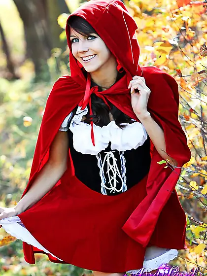 Red riding hood brunette