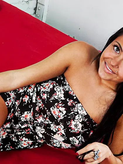 Busty teaser Taylor Pink plays with tiny thong and gets dick for