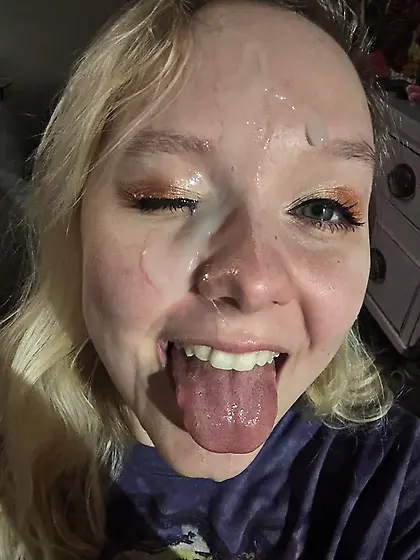 Teen gf facial