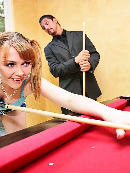 Frisky girl Marie McCray does great head job and gets piston in