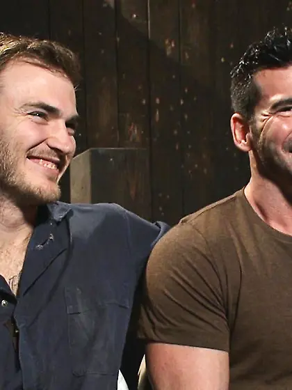 Tattooed stud spanking torturing