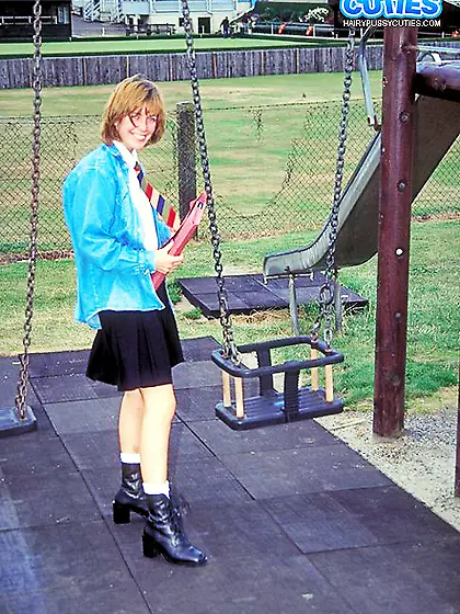 Redhead teen schoolgirl uniform
