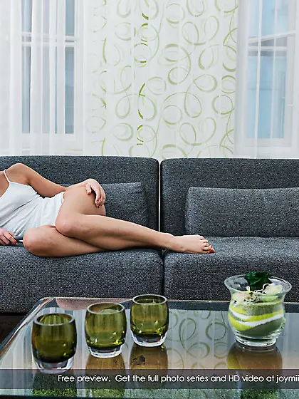 Brunette babe Kari Milla got her pussy fondled by her boyfriend