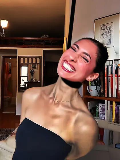 A beautiful long neck for hanging