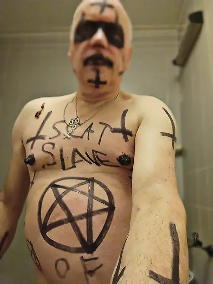 Satan slave humiliates himself