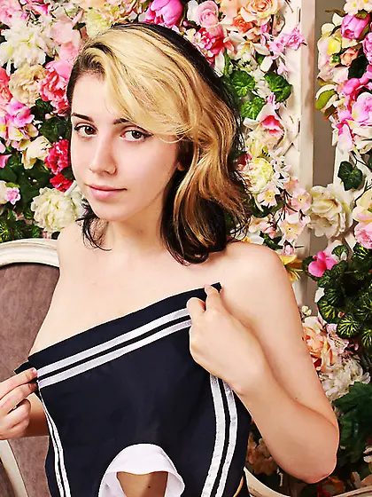 White teen small tits