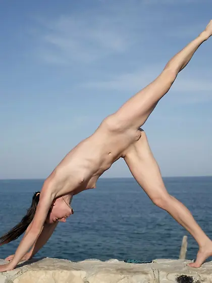 Naked posing