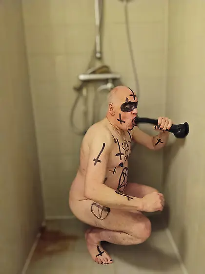 Satan slave humiliates himself