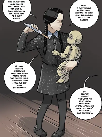 Babysitting at Addams House 09