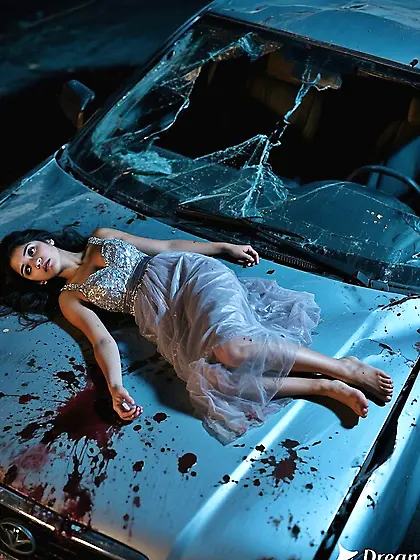 Prom Crash: Gabriella's body on hood