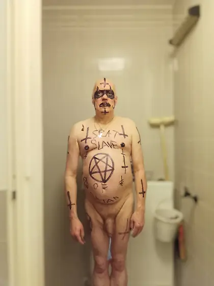 Satan slave humiliates himself