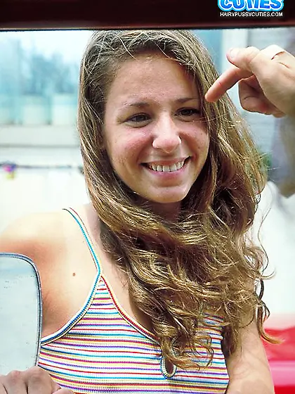 Young brunette small breast