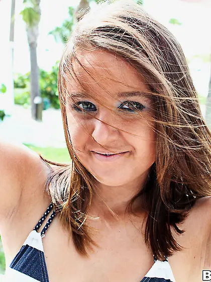 Lovely brunette wearing hot lingeri is showing her awesome sex s