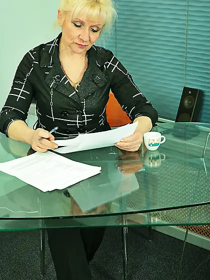 Blonde perverted old teacher