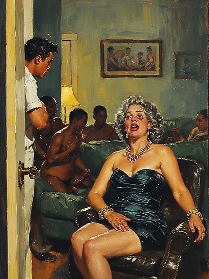 Nasty moms with bbc, paintings