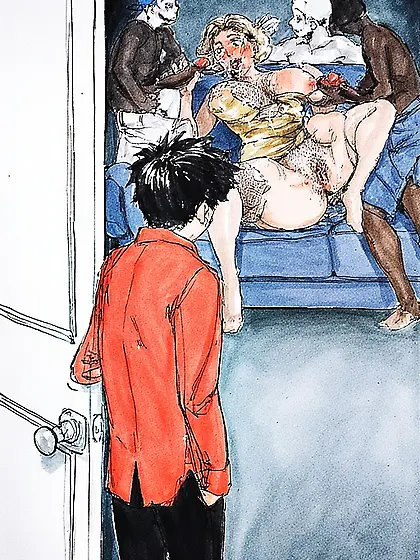 Nasty moms with bbc, paintings