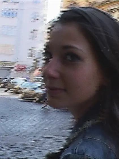 Ponytailed smoking blondie takes