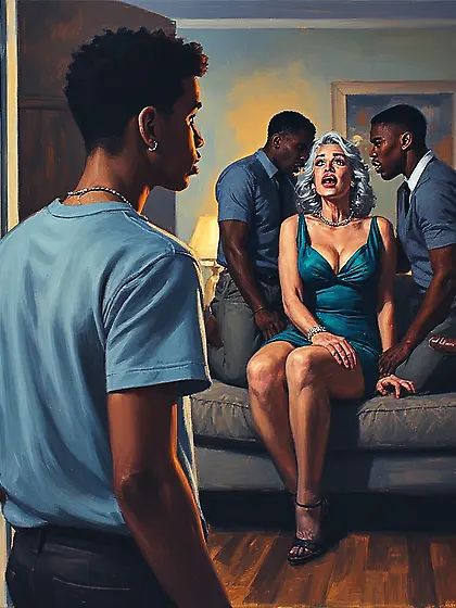 Nasty moms with bbc,  paintings