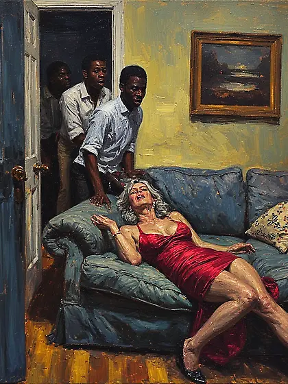 Nasty moms with bbc,  paintings