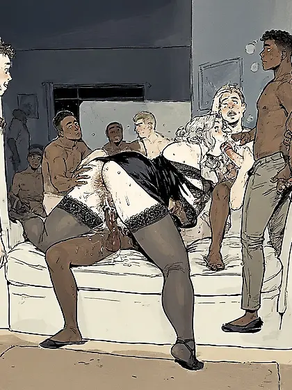 Nasty moms with bbc,  paintings