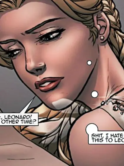 Saddened blonde learns hard