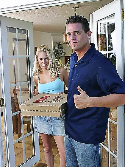 Erin Moore cannot resist the temptation of playing with two sexy