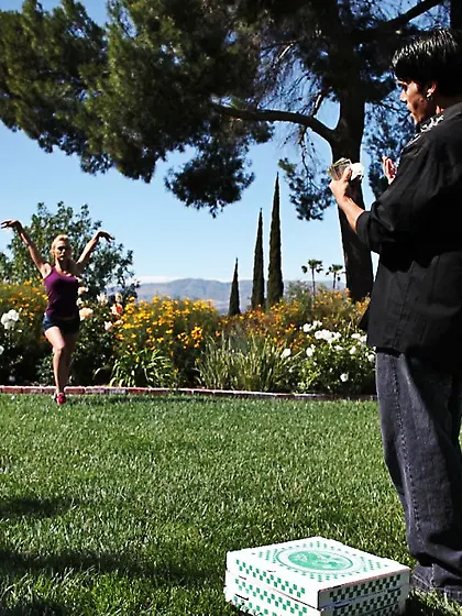 Samantha Sin takes her lingerie off on the pool table and gets r