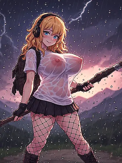 Hiking bimbo hentai xxx