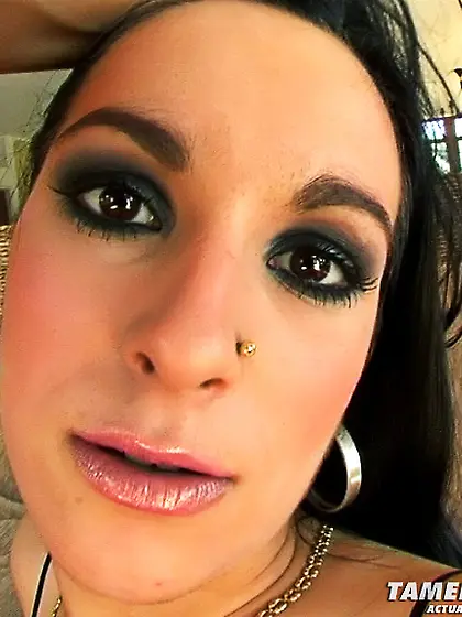 Brunette kinky boots barebacked