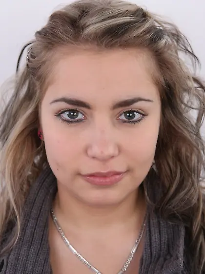 Jitka the tubby blonde shows off her body for the camera