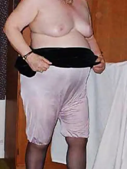 Fabulous granny in undies