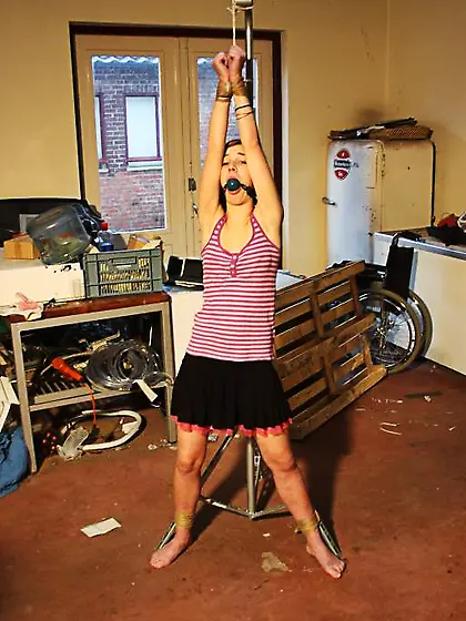 Dirty brunette bitch red