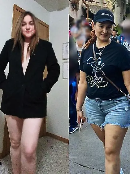 Mom(L)/ Aunt(R).  Which bitch has the bigger ass?