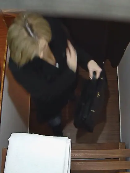 Impressive blonde impaled lovely