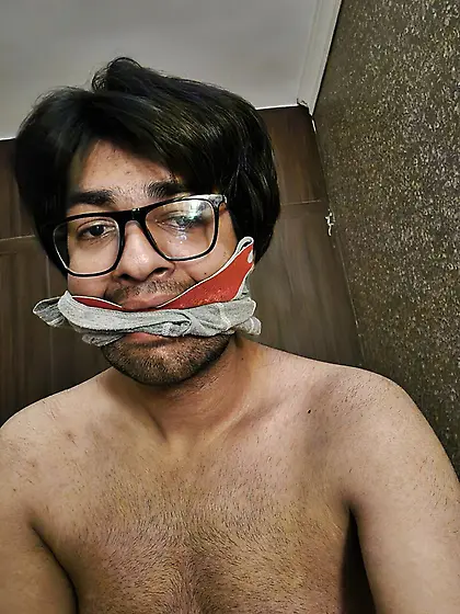 Desi India sub stuff gagged asian