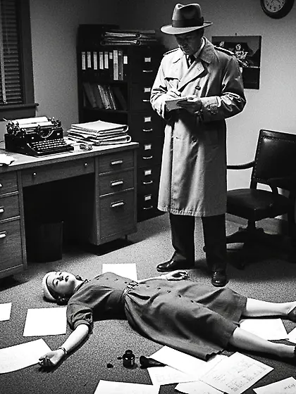 Film Noir Crime Scene