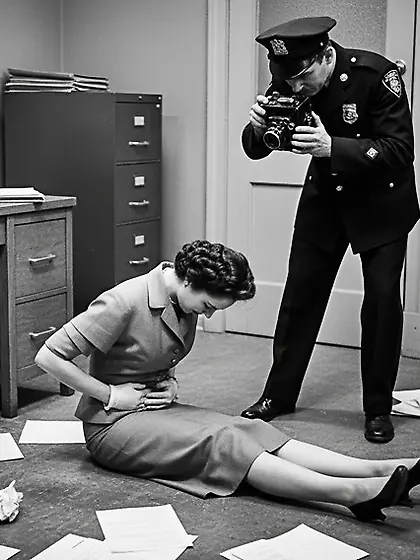 Film Noir Crime Scene