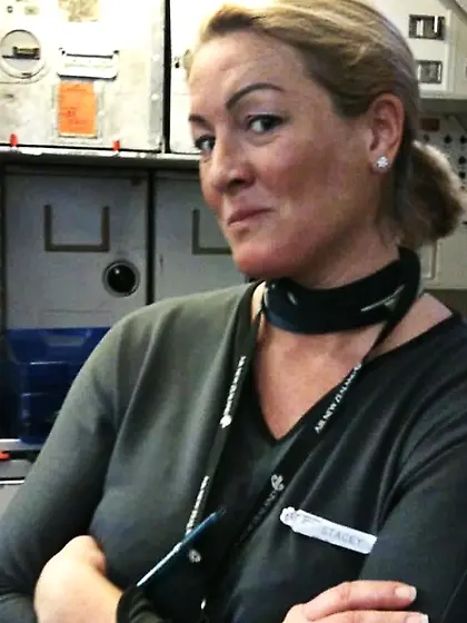 Conservative MILF Stacey strips down