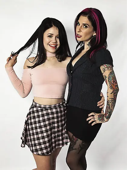 Two girls blowing dick